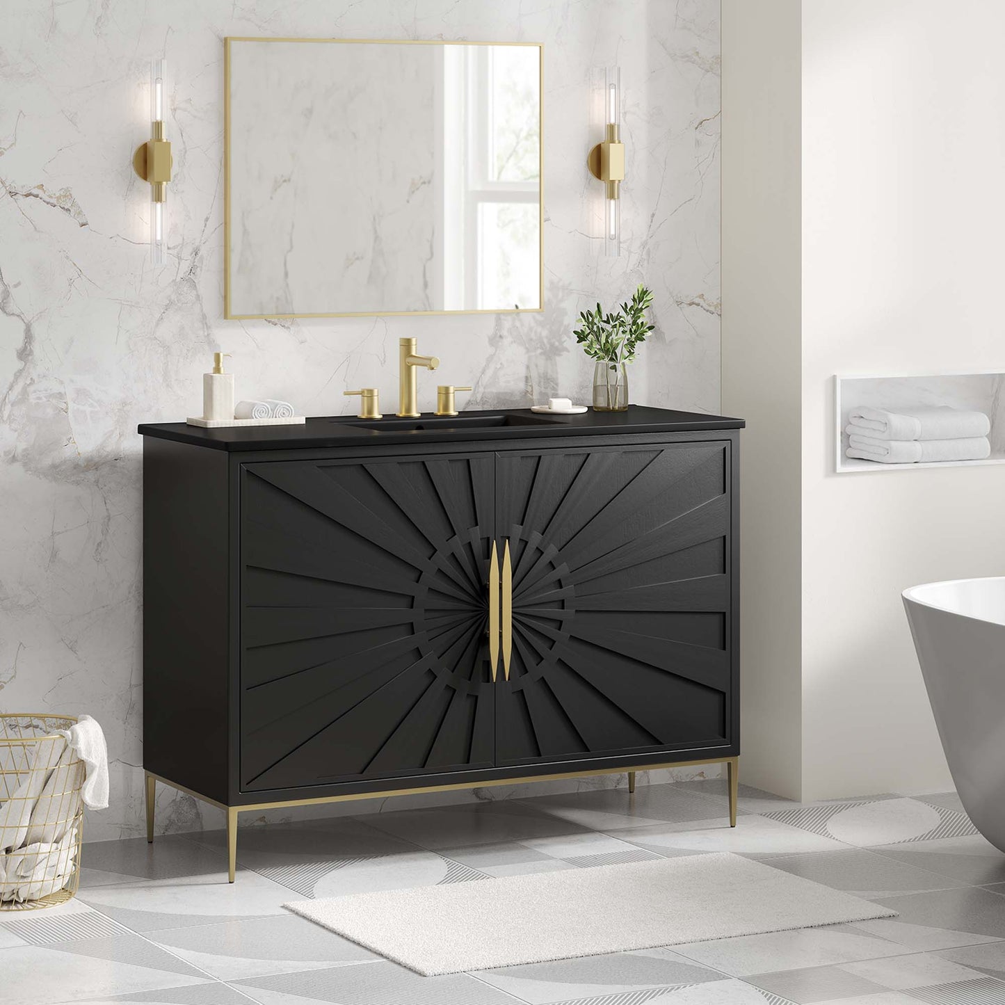 Awaken 48" Bathroom Vanity by Furniture For America