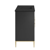 Briar 48" Bathroom Vanity in Black Black