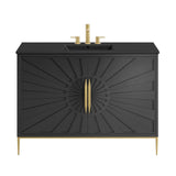 Briar 48" Bathroom Vanity in Black Black
