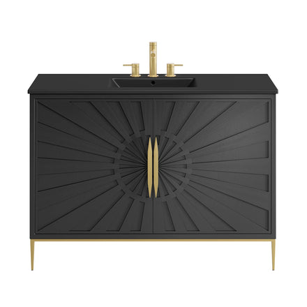 Awaken 48" Bathroom Vanity in Black Black