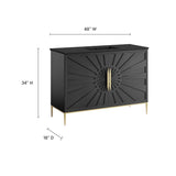 Briar 48" Bathroom Vanity in Black Black