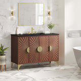 Ridge 48" Bathroom Vanity in Black Walnut