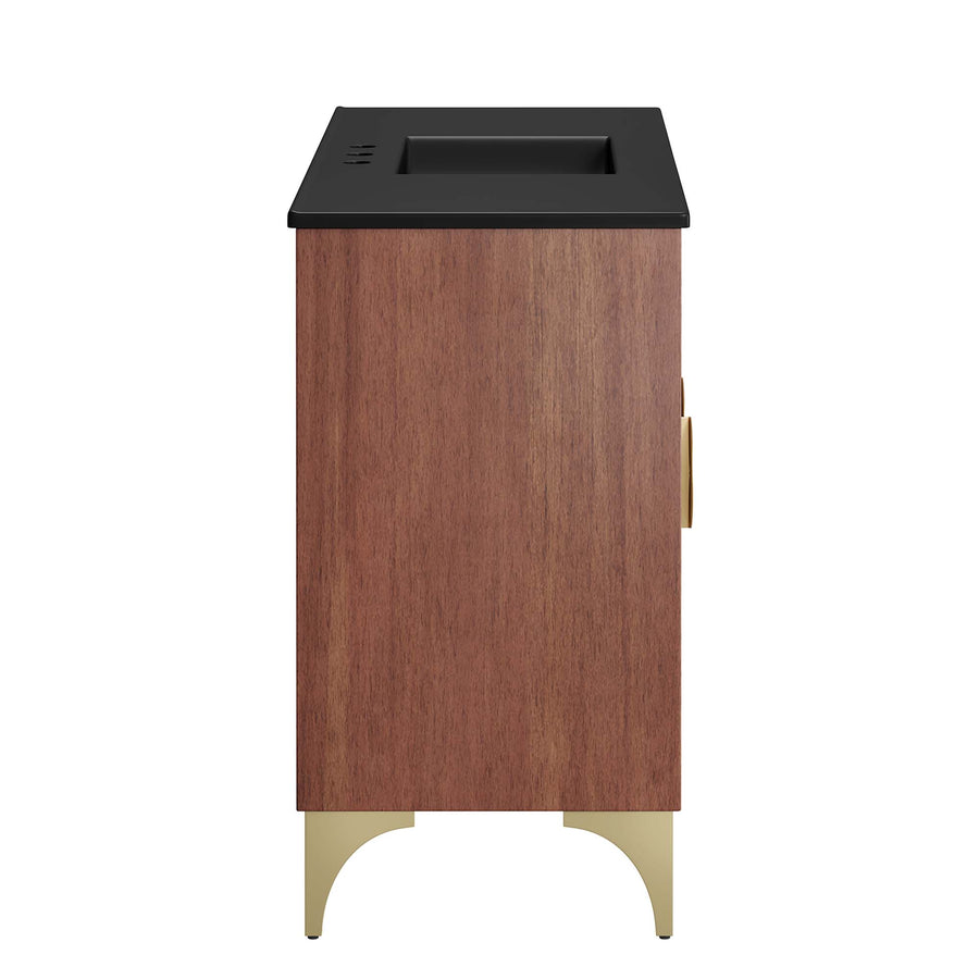 Ridge 48" Bathroom Vanity in Black Walnut