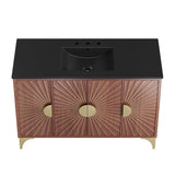 Ridge 48" Bathroom Vanity in Black Walnut