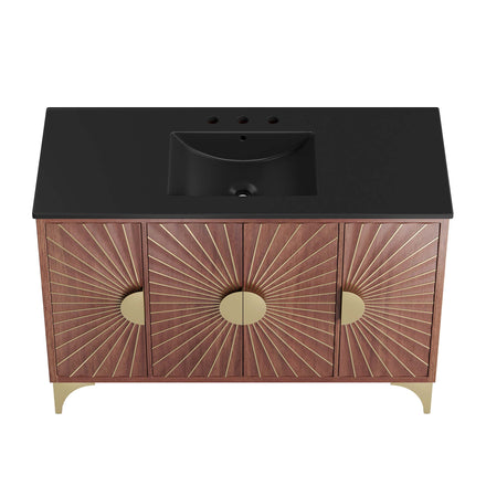 Daylight 48" Bathroom Vanity in Black Walnut