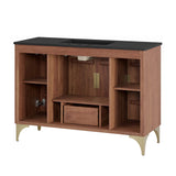 Ridge 48" Bathroom Vanity in Black Walnut