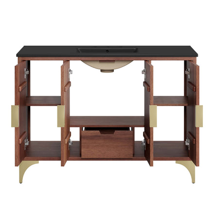 Daylight 48" Bathroom Vanity in Black Walnut