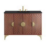 Ridge 48" Bathroom Vanity in Black Walnut