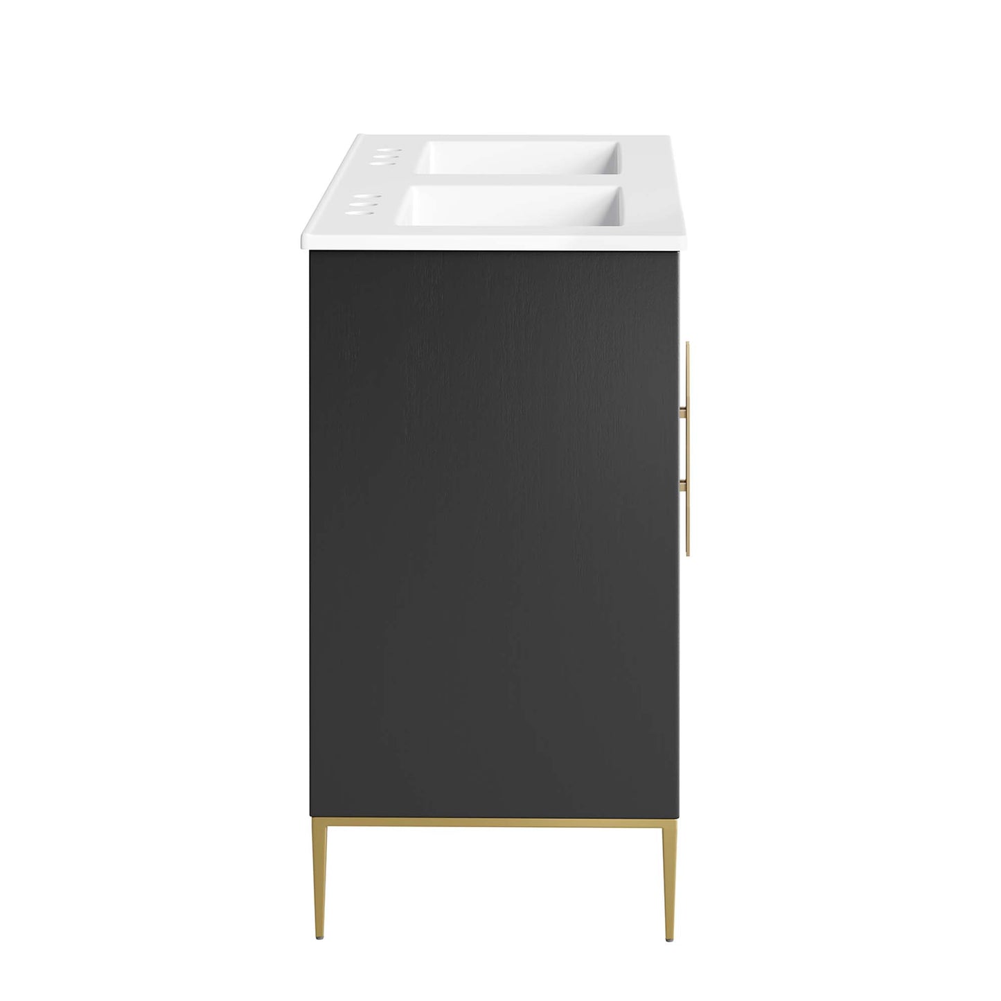 Awaken 48" Double Sink Bathroom Vanity by Furniture For America