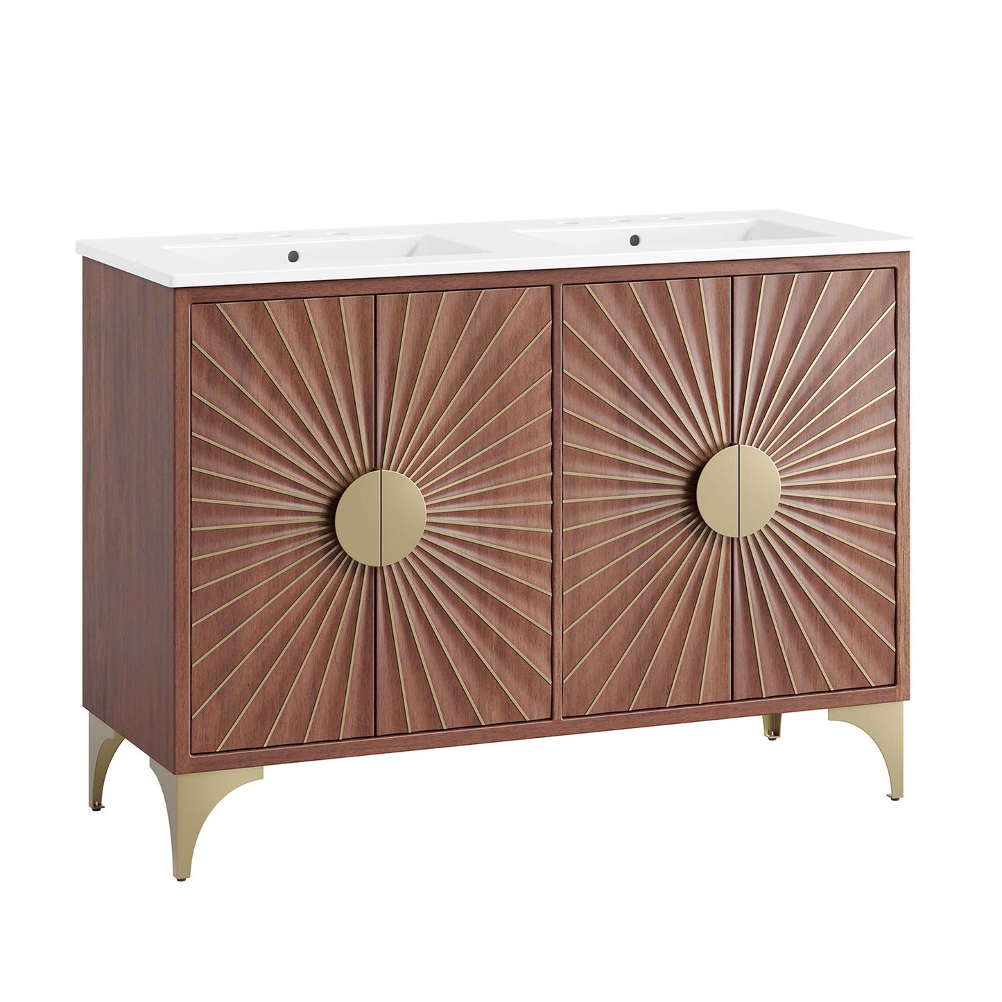 Daylight 48" Double Sink Bathroom Vanity by Furniture For America
