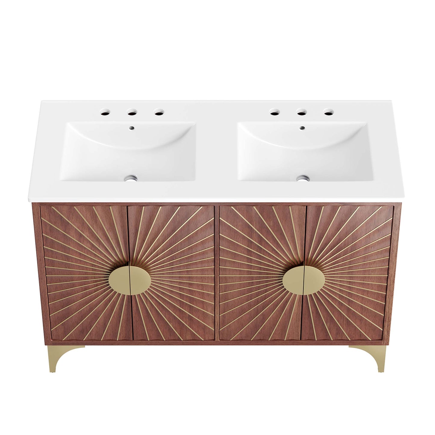 Daylight 48" Double Sink Bathroom Vanity by Furniture For America
