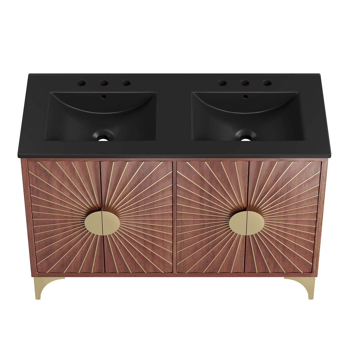 Daylight 48" Double Sink Bathroom Vanity by Furniture For America