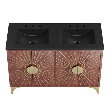 Daylight 48" Double Sink Bathroom Vanity by Furniture For America