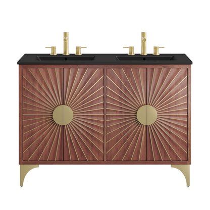 Daylight 48" Double Sink Bathroom Vanity by Furniture For America