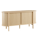 Marlon 63" Curved Sideboard in Oak