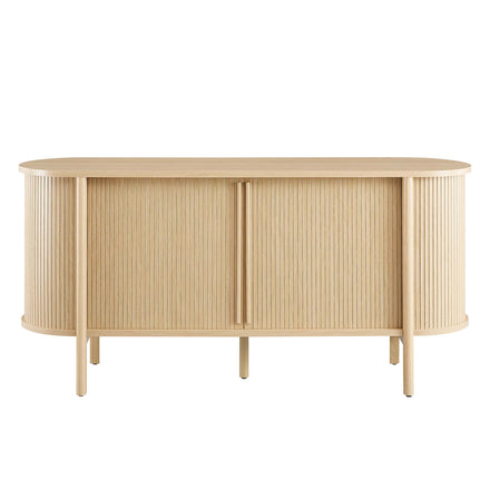 Cadence 63" Curved Sideboard in Oak