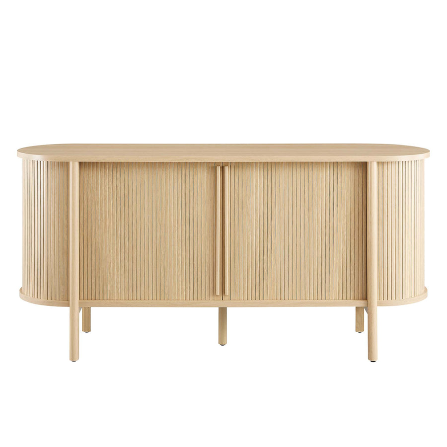 Marlon 63" Curved Sideboard in Oak