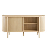 Marlon 63" Curved Sideboard in Oak