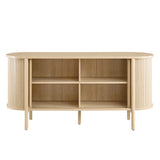 Marlon 63" Curved Sideboard in Oak