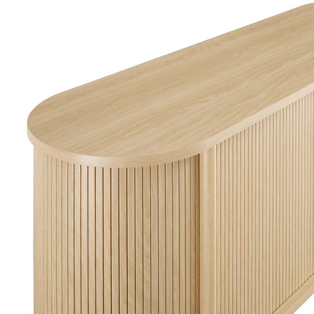 Cadence 63" Curved Sideboard in Oak