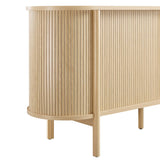 Marlon 63" Curved Sideboard in Oak