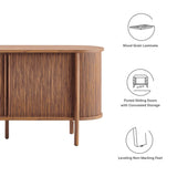 Marlon 63" Curved Sideboard in Walnut