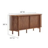 Marlon 63" Curved Sideboard in Walnut