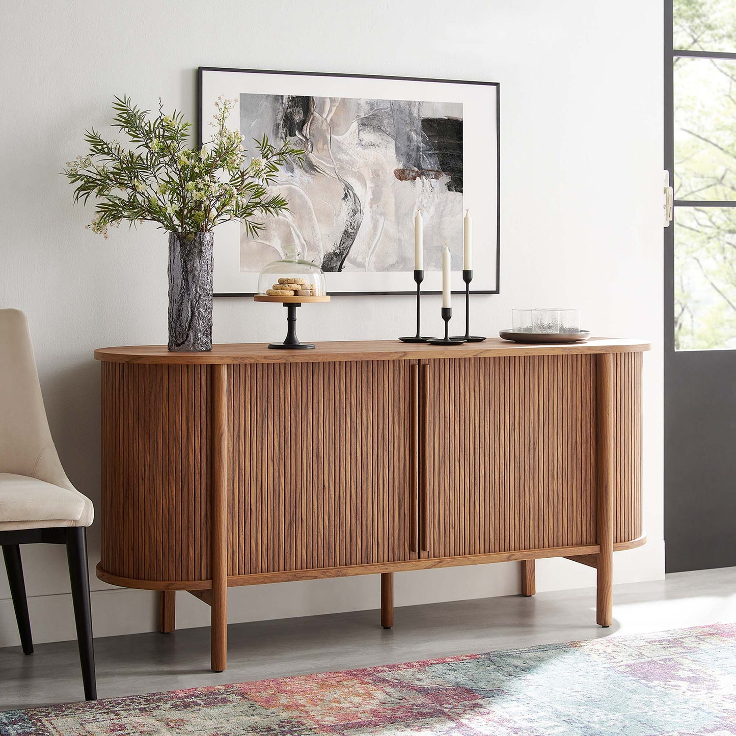 Cadence 63" Curved Sideboard by Furniture For America