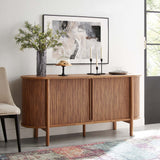 Marlon 63" Curved Sideboard in Walnut