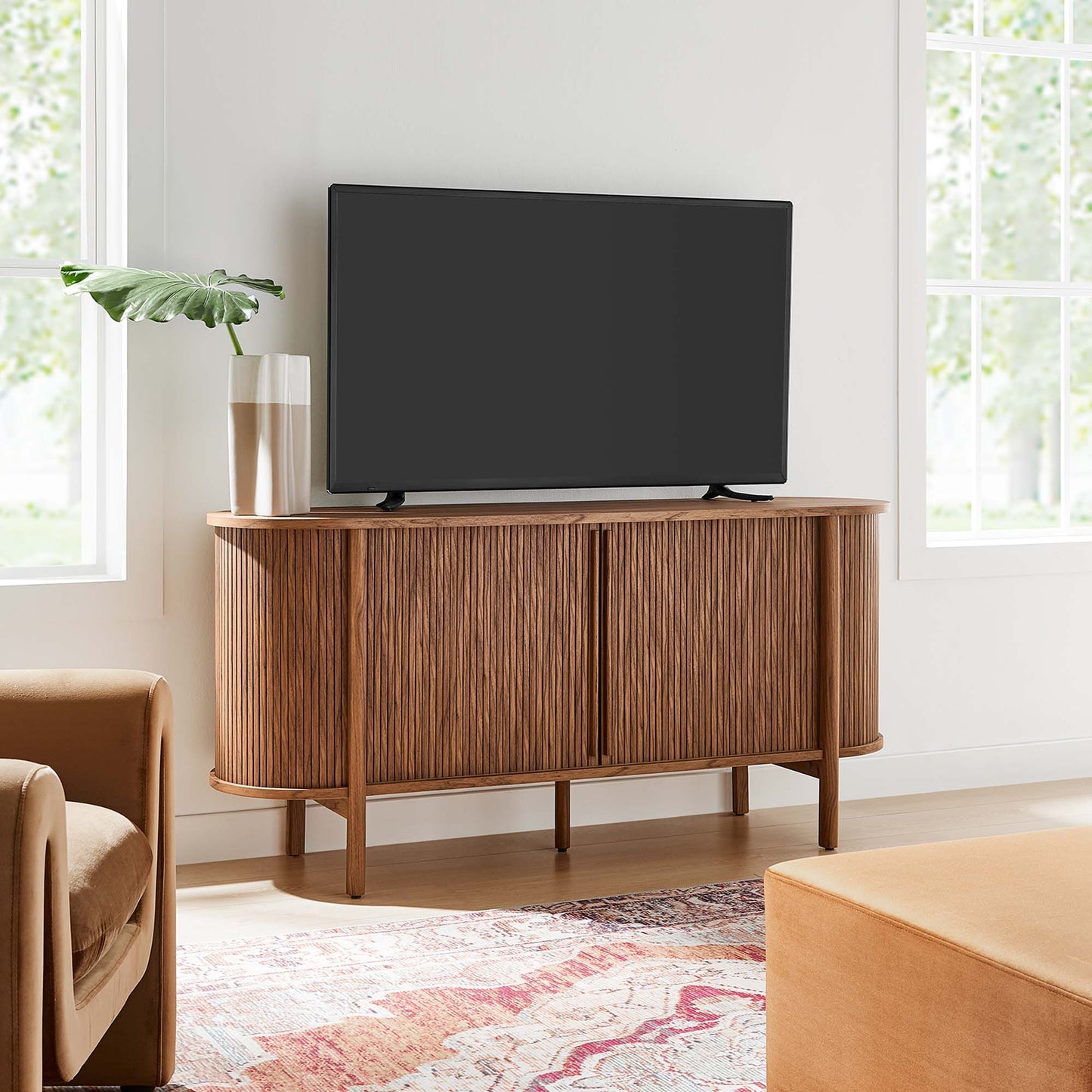 Cadence 63" Curved Sideboard by Furniture For America