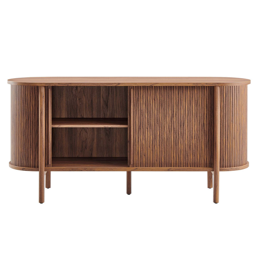 Marlon 63" Curved Sideboard in Walnut