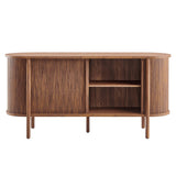 Marlon 63" Curved Sideboard in Walnut