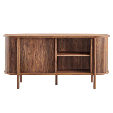 Cadence 63" Curved Sideboard in Walnut
