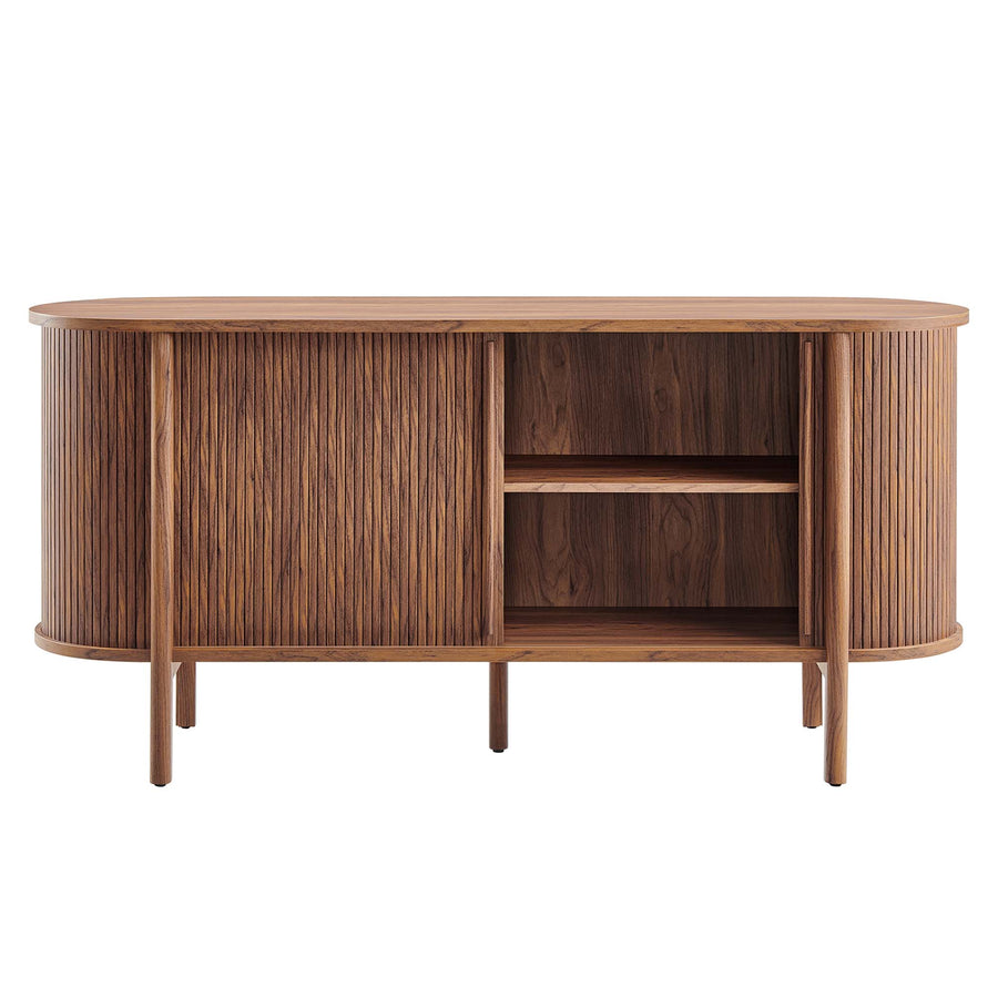 Marlon 63" Curved Sideboard in Walnut