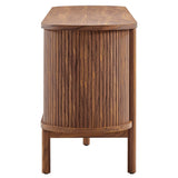 Marlon 71" Curved TV Stand in Walnut