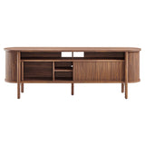 Marlon 71" Curved TV Stand in Walnut
