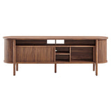 Marlon 71" Curved TV Stand in Walnut