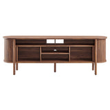 Marlon 71" Curved TV Stand in Walnut
