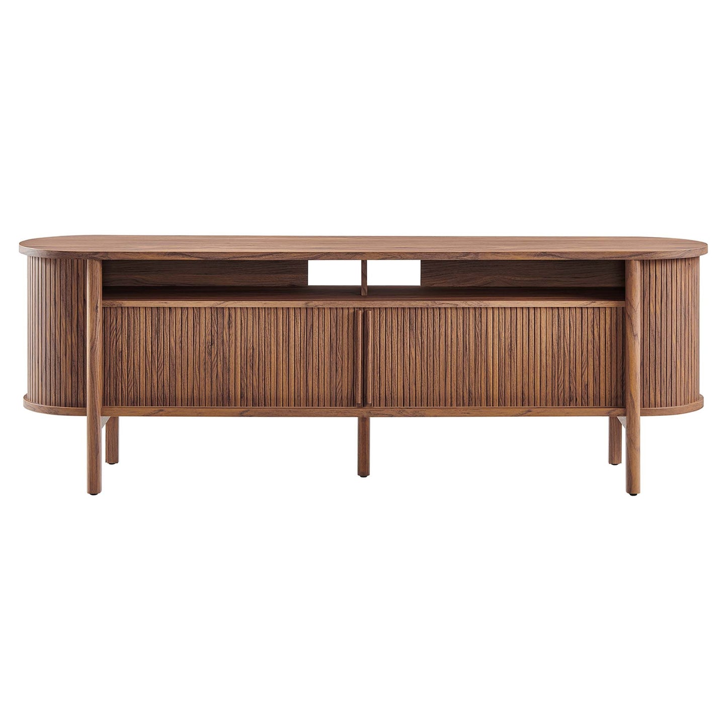 Cadence 71" Curved TV Stand by Furniture For America