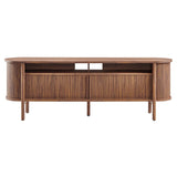Marlon 71" Curved TV Stand in Walnut