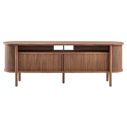 Cadence 71" Curved TV Stand in Walnut