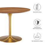 Kinsale 40" Dining Table in Walnut Gold