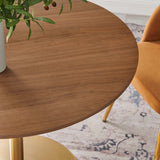 Kinsale 40" Dining Table in Walnut Gold