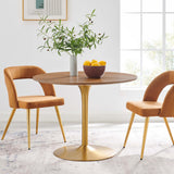 Kinsale 40" Dining Table in Walnut Gold