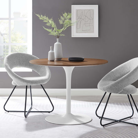 Pursuit 40" Dining Table in Walnut White