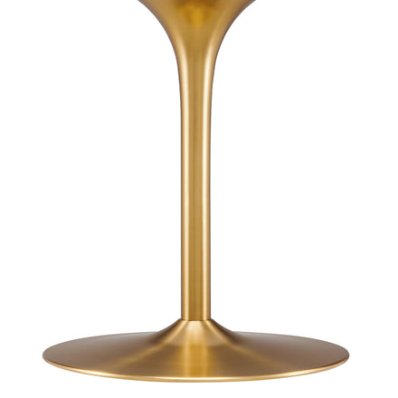 Pursuit 40" Dining Table in White Gold