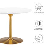 Kinsale 40" Dining Table in White Gold
