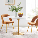 Kinsale 40" Dining Table in White Gold
