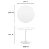 Kinsale 40" Dining Table in White White
