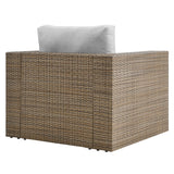 Sienna Outdoor Patio Armchair in Cappuccino Gray